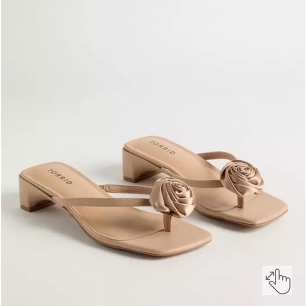 Torrid Floral Thong Heeled Sandal (WW)